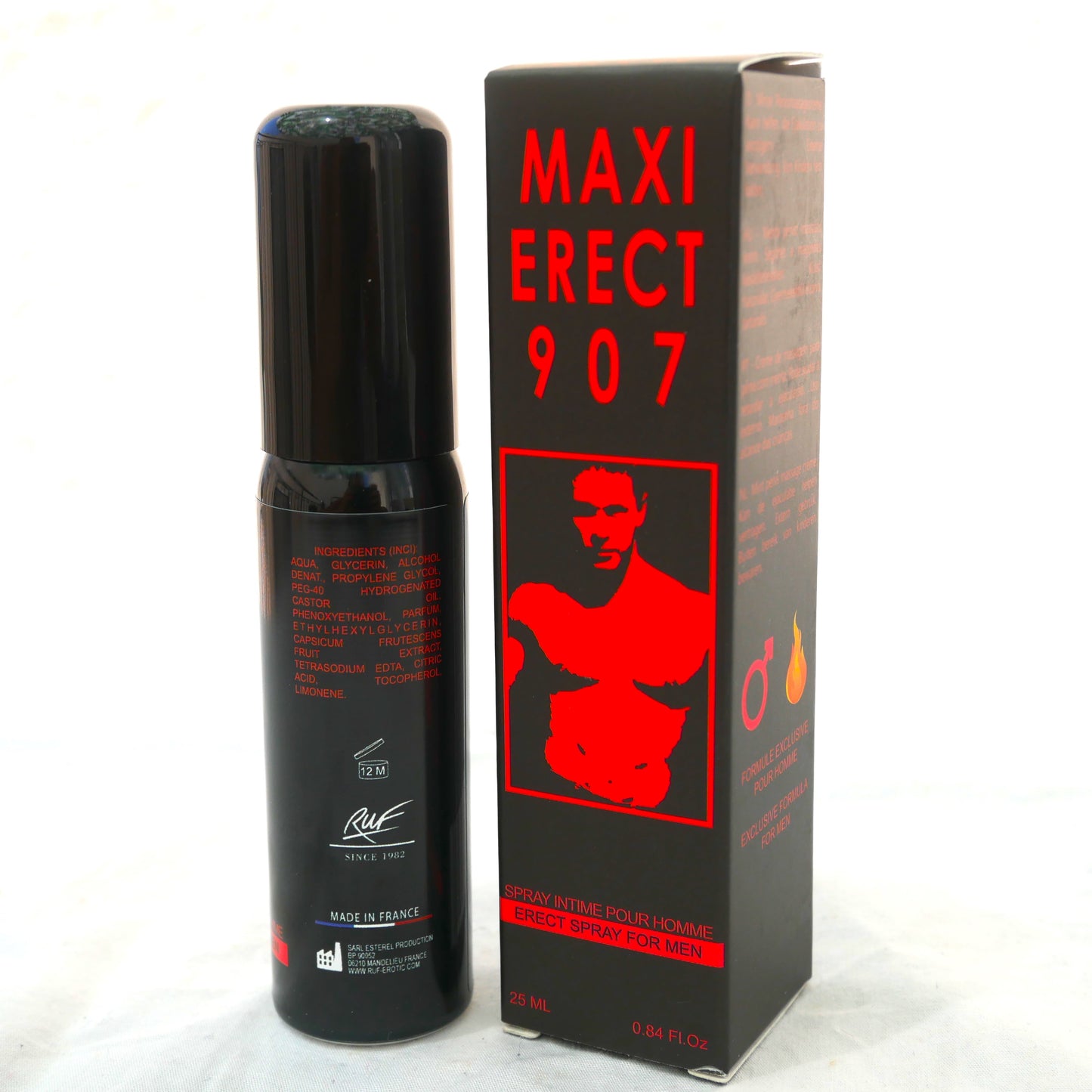 MAXI Erect 907 Spray per l'erezione del pene forte e duraturo 25ml