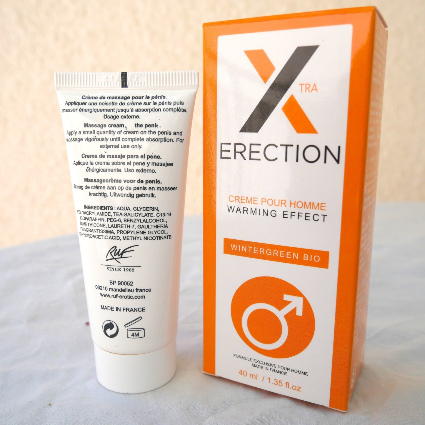 X-erection crema riscalante che favorisce l'erezione del pene 40ml