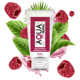 Aqua Travel Flavoured Lubricant Edible Raspberry Flavor Water Based Sex-Lube50ml