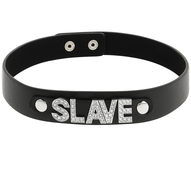 Vegan Leather Coquette - Slave choker necklace for women collars for submissives