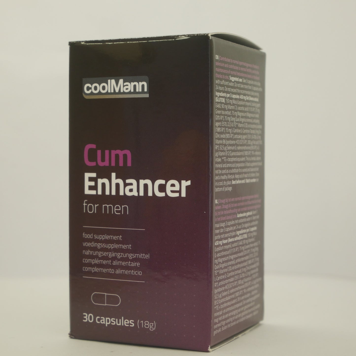 Cobeco More Sperm Coolaman Cum Enhancer for Men New Formula Supplement 30caps