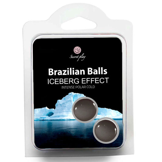 SET 2 BRAZILIAN BALLS LUBE ICEBERG COLD EFFECT WATER BASED LUBRICANT FOREPLAY