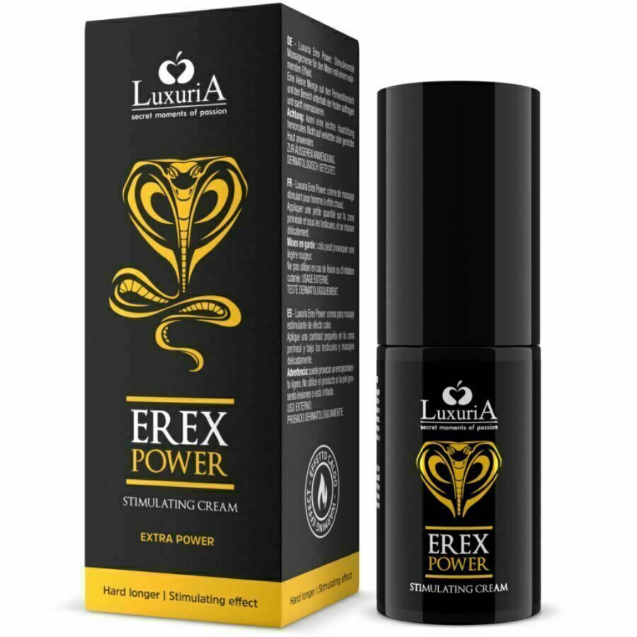 Luxuria Erex Extra Power Stimulating Cream Erection Penile Erectile 1 FL OZ 30ML