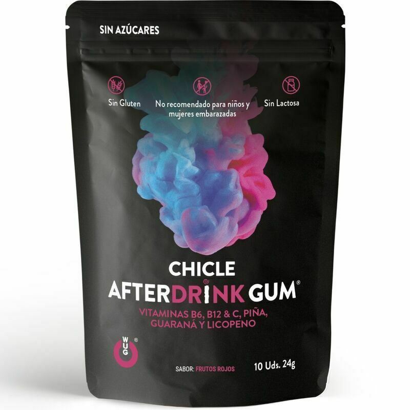 Wug Gum After Drink metabolizes Toxins Drunk Alleviating Hangover Symptoms