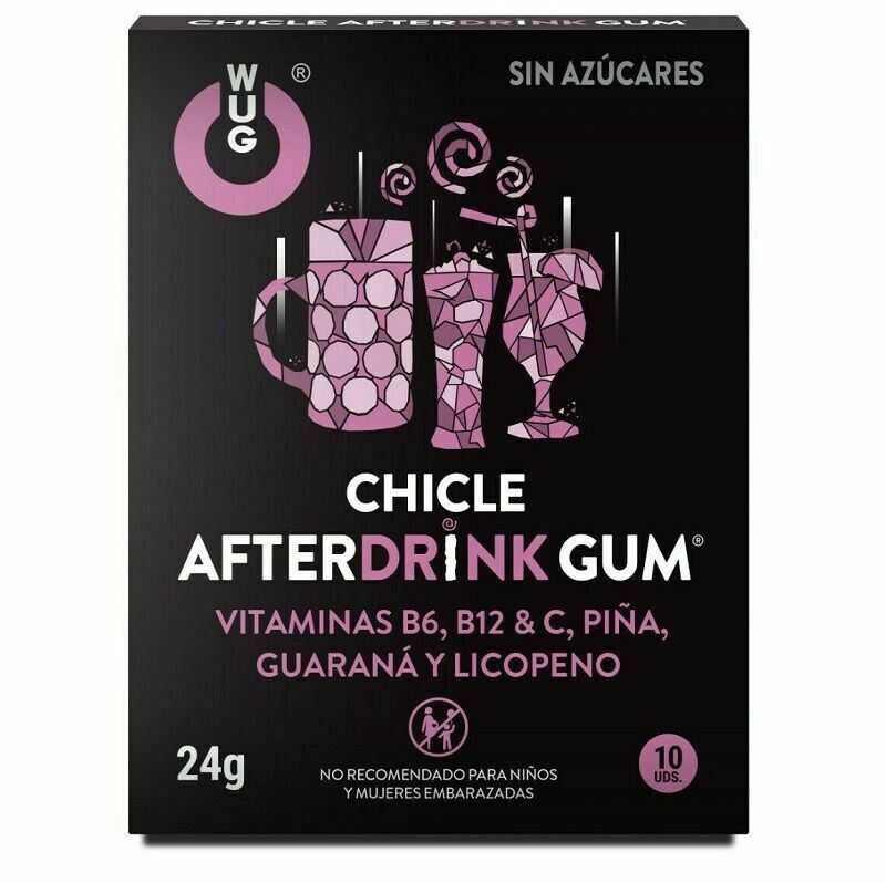 Wug Gum After Drink metabolizes Toxins Drunk Alleviating Hangover Symptoms