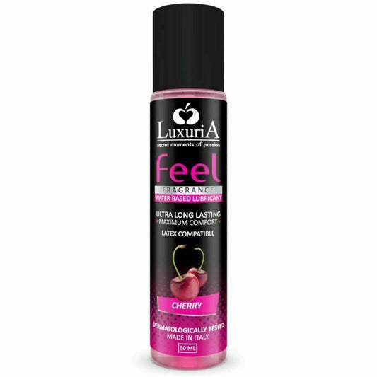 Lubricant Luxuria Feel Cherry Water Based Lube Edible made Italy 2 fl oz / 60 ml