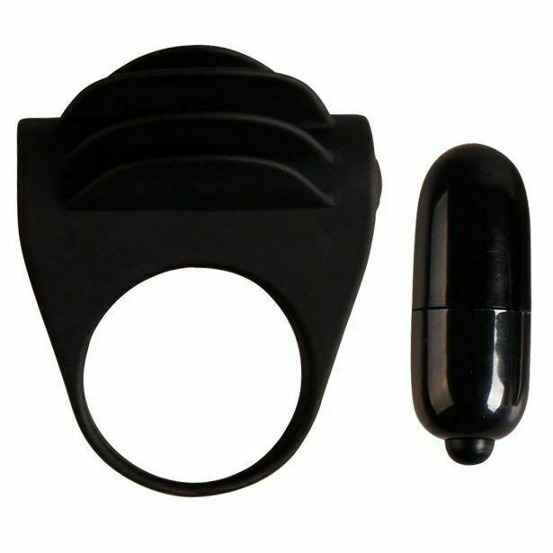 Pretty Love Chester Penis Ring 100% Silicone Vibrations Strong Erections Black