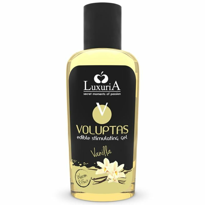 3.3oz Vanilla Flavored Massage Gel Luxuria Erotic Warming lotion edible Foreplay