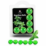 6 Brazilian Balls Mint Edible Orgasmic Foreplay Lubricant Flavoured