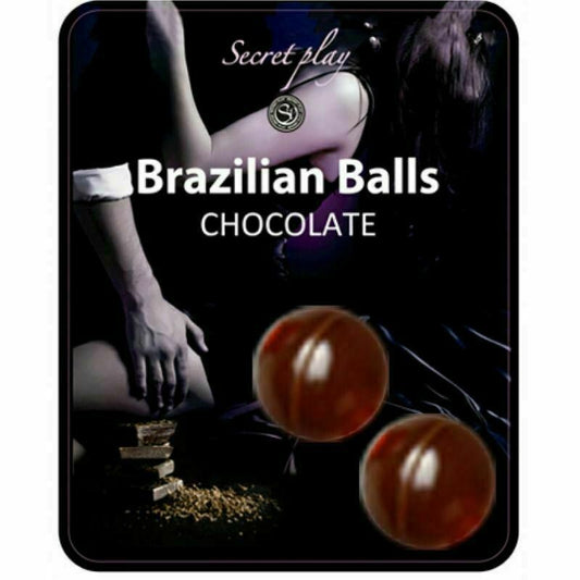 2 Brazilian Balls Hot Chocolate Orgasmic Foreplay Lubricant Flavoured Lube Edibl