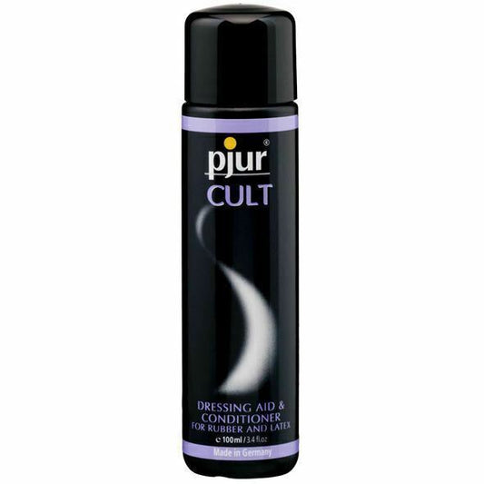 pjur CULT Latex and Rubber Clothing Dressing aid Conditioner Ultra Shine 100ML