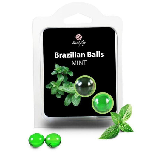 FLAVOURED BRAZILIAN BALL MINT Orgasmic Foreplay Lubricant Condom Safe Lube Adult