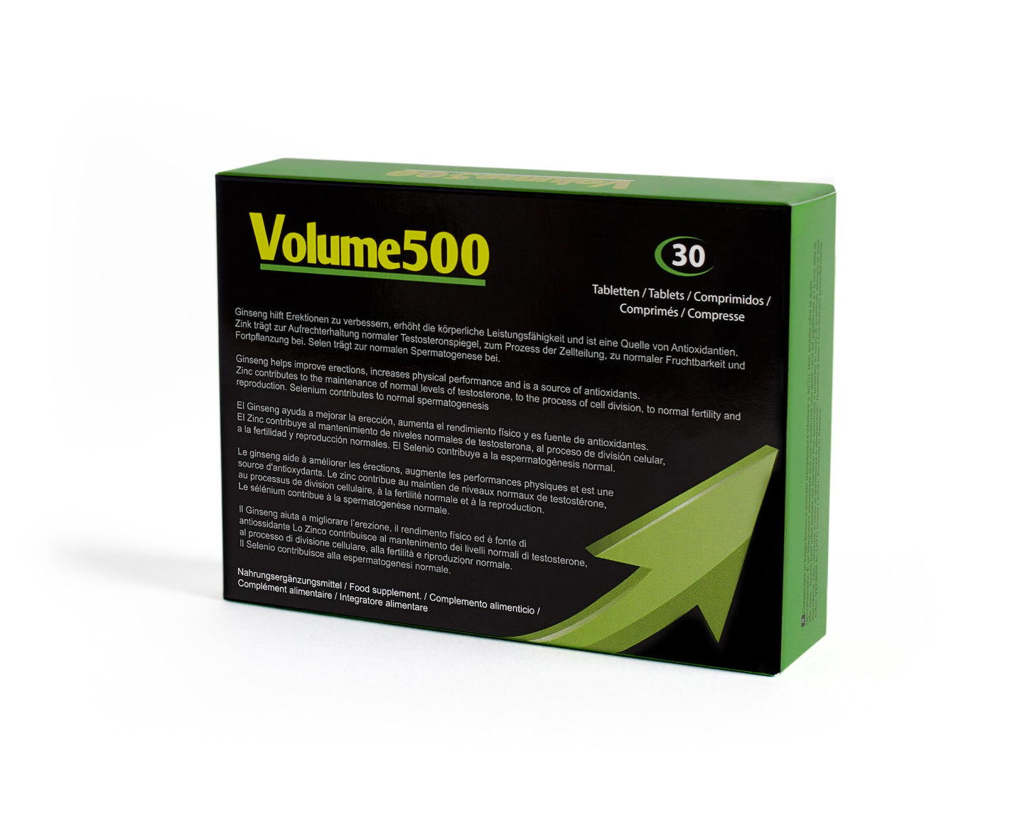 Volume 500 - Dietary Supplement - Male Fertility Aid - Intensify Orgasm 30 Pills