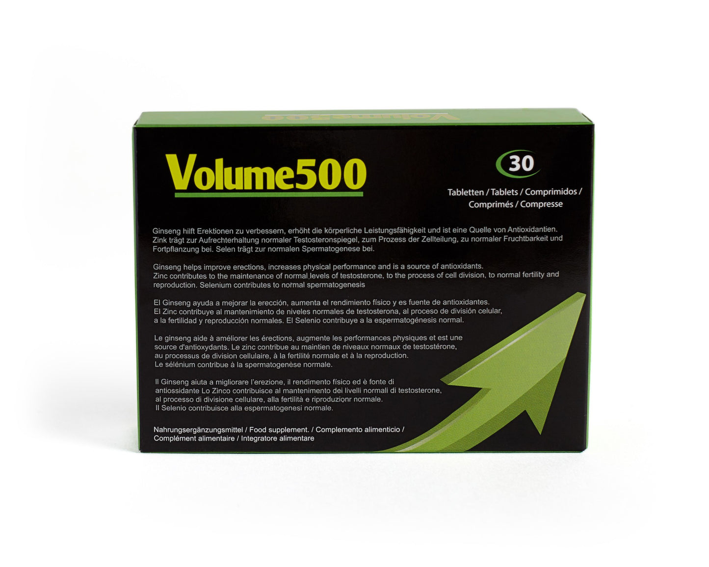 Volume 500 - Dietary Supplement - Male Fertility Aid - Intensify Orgasm 30 Pills